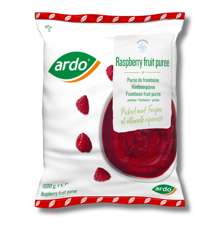 Hindbærpuré uden kerner 1000 g
