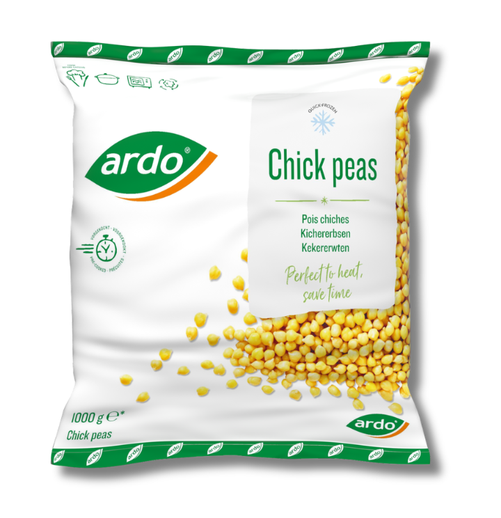 Kikærter, forkogte 1000 g
